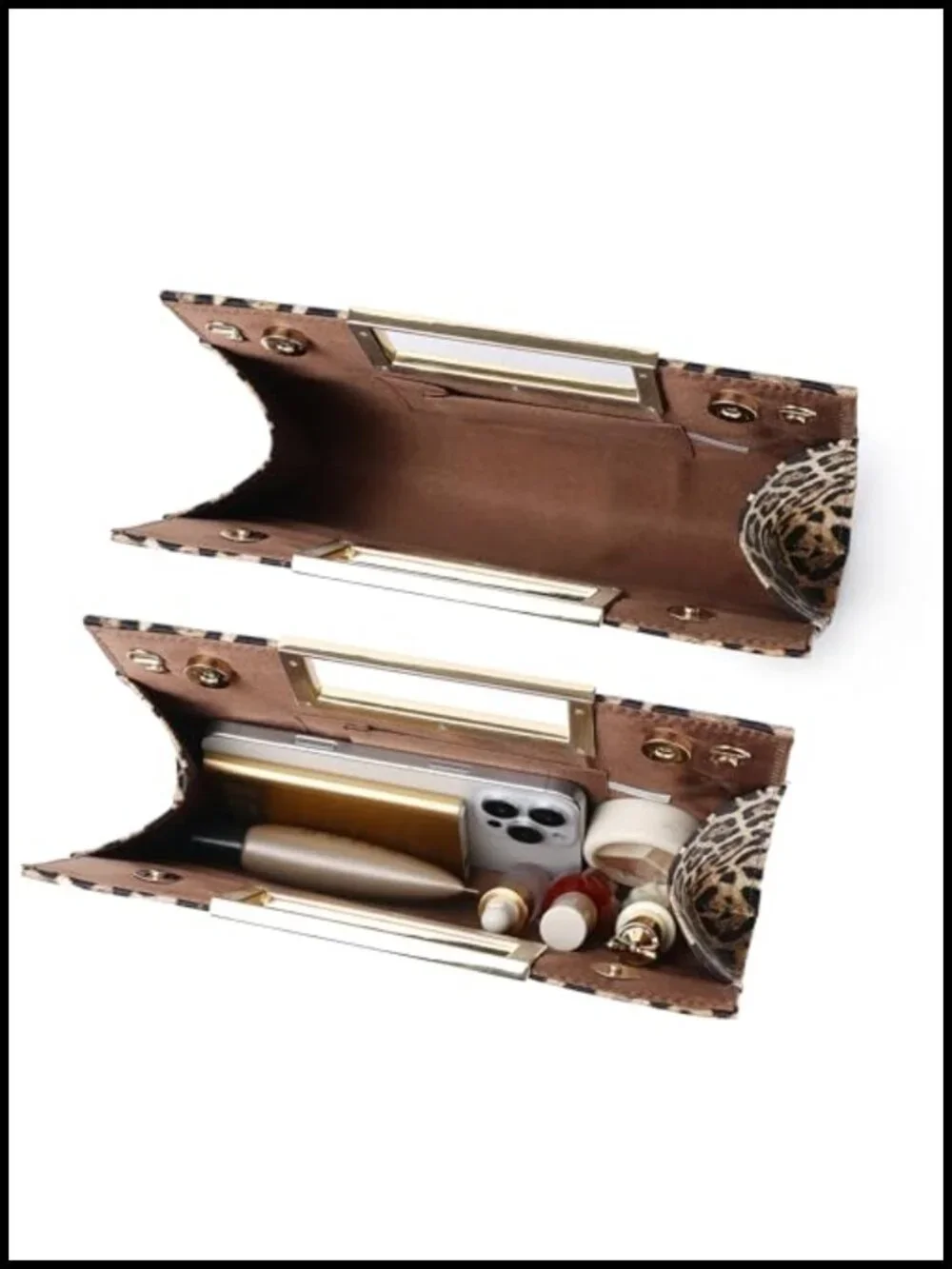 Evening Clutch Crossbody Bag with Detachable Chain